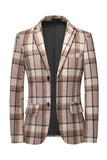 Blue Grid Blazer for menn