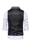 Single Breasted Lapel Navy menns dressvest