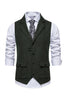 Load image into Gallery viewer, Single Breasted Lapel Navy menns dressvest