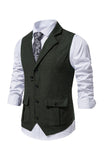 Single Breasted Lapel Navy menns dressvest