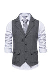 Single Breasted Lapel Navy menns dressvest