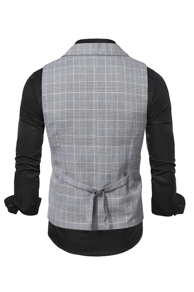 Load image into Gallery viewer, Jakkeslag krage dobbeltbrystet casual vest for menn