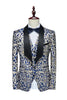 Load image into Gallery viewer, Royal Blue Leopard Trykt 3 Piece menns dresser