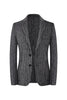 Load image into Gallery viewer, Black Slim Fit PinStriped Single Breasted Menn Blazer