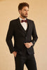 Load image into Gallery viewer, Notched Lapel Single Button Black brudekjoler for menn