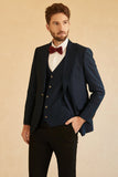 Peak Lapel Navy Bryllup menn Suit