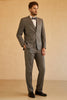Load image into Gallery viewer, Grey Peak Lapel Bryllup menn Suit