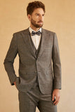 Grey Peak Lapel Bryllup menn Suit