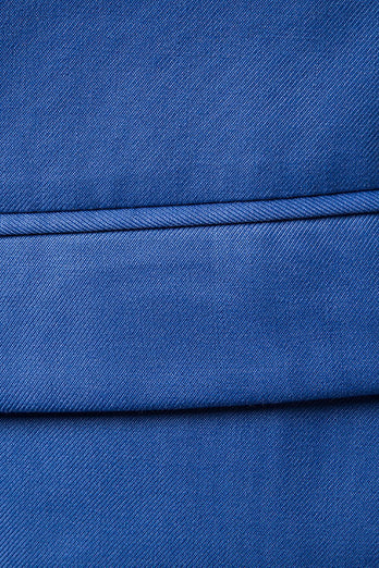 Shawl Neck Blue Double Breasted menns vest