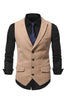 Load image into Gallery viewer, Peak Lapel Single Breasted Woolen menn vest