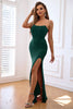 Load image into Gallery viewer, Sheath Sweetheart Black Prom kjole med delt front