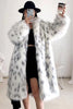 Load image into Gallery viewer, Hvit overdimensjonert lang fuskepels shearling pels