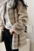 Load image into Gallery viewer, Grå jakke fuskepels lang raggete pels