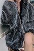 Load image into Gallery viewer, Black Hooded Festival Faux Fur Shearling Coat