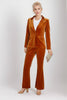 Load image into Gallery viewer, Brun Velvt 2 Piece Montert Kvinner Party Suits