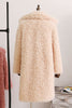 Load image into Gallery viewer, Blush Lapel Neck Long Faux Fur Women Coat