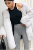 Load image into Gallery viewer, Hvit Oversized Open Front Faux Fur Women Coat