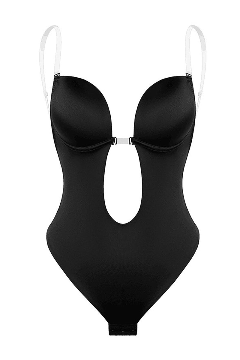Load image into Gallery viewer, Black Cut-Out Push-Up Magekontroll Shapewear