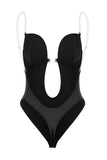 Black Cut-Out Push-Up Magekontroll Shapewear