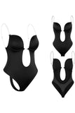 Black Cut-Out Push-Up Magekontroll Shapewear