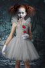 Load image into Gallery viewer, Grå tyll av skulderen Girl Halloween kjole sett