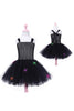Load image into Gallery viewer, Svart Tulle A-Line Halloween Girl Dress Set