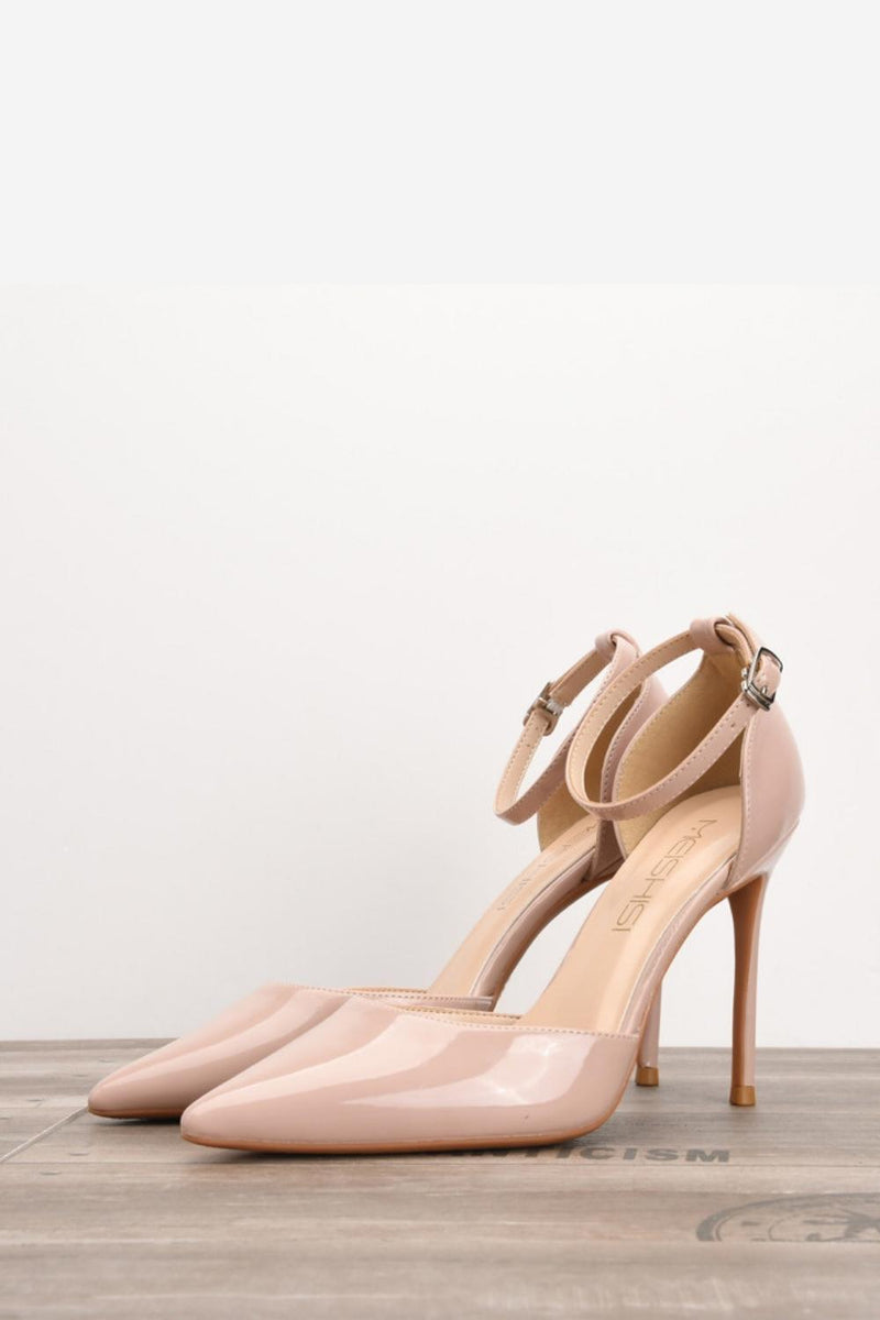 Load image into Gallery viewer, Svarte spisse tå stiletto sandaler