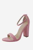 Chunky One Strap High Heel Sandaler