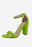 Chunky One Strap High Heel Sandaler