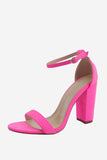 Chunky One Strap High Heel Sandaler