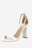 Chunky One Strap High Heel Sandaler