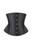 Stål Boned Bomull Lang Torso Timeglass Shapewear