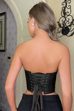 Black Boned Underbust Midje Trener Korsett