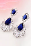 Royal Blue Teardrop Dangle øredobber Party Prom smykker