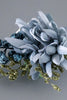 Load image into Gallery viewer, Grey Blue Wrist Corsage og Men Boutonniere satt for Prom Wedding Party
