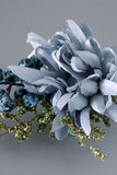 Grey Blue Wrist Corsage og Men Boutonniere satt for Prom Wedding Party