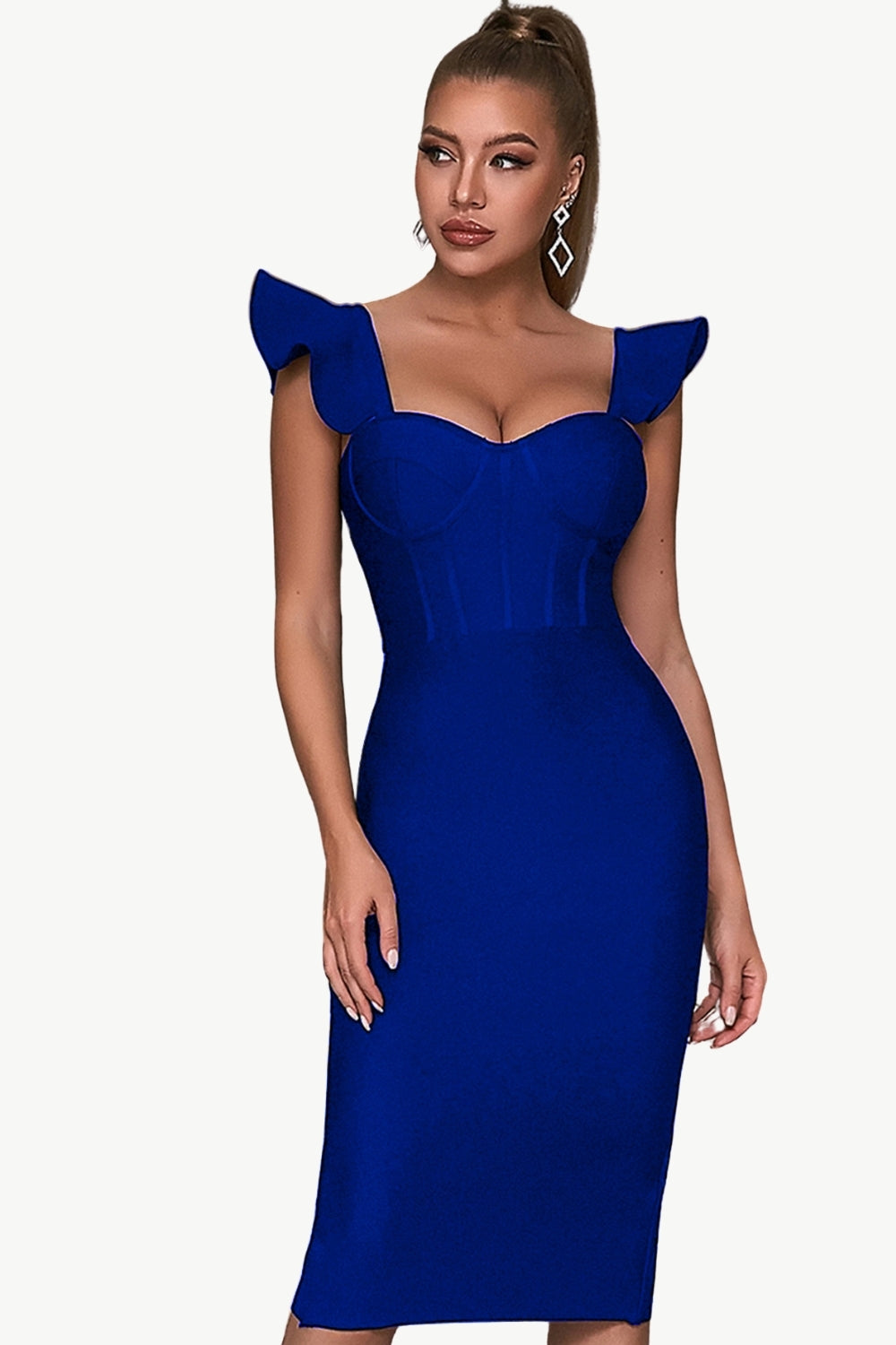 Royal Blue Sweetheart Neck Korsett Party Dress