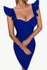 Load image into Gallery viewer, Royal Blue Sweetheart Neck Korsett Party Dress