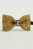 Load image into Gallery viewer, golden justerbar sløyfe formell smoking bowtie