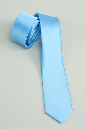 blå solid formell slips for menn