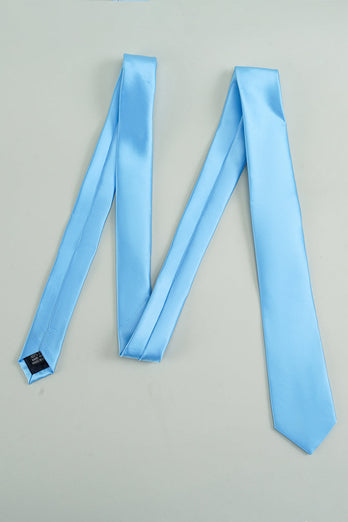 blå solid formell slips for menn