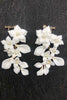 Load image into Gallery viewer, hvit blomst dråpe øredobber