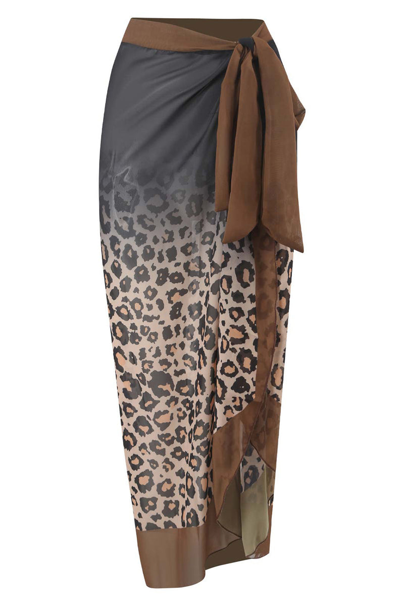 Load image into Gallery viewer, One Piece Brown badedrakt med strandskjørt