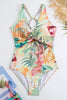 Load image into Gallery viewer, One Piece Flower Trykt gult badetøy sett med Beach skjørt