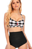 Plaid Halter todelt badetøy