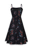 Load image into Gallery viewer, Pin Up-kjole med svarttrykk fra 1950-tallet