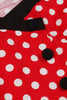 Load image into Gallery viewer, Red Polka Dots Halter Swing 1950-tallet kjole