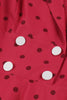 Load image into Gallery viewer, Red Polka Dots Swing 1950-tallet kjole