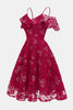 Load image into Gallery viewer, En linje av skulderen Blush blonder kjole