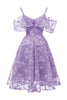 Load image into Gallery viewer, En linje av skulderen Blush blonder kjole